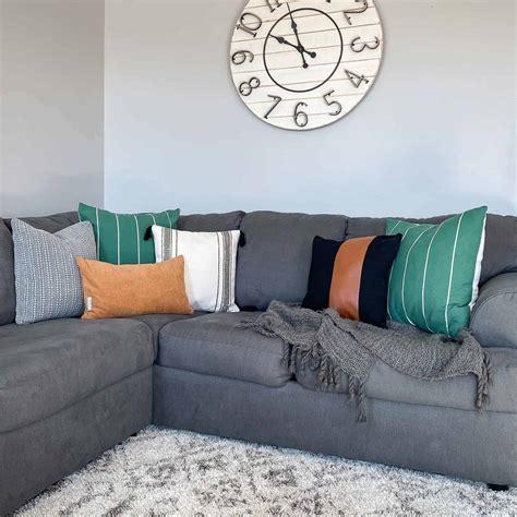 Dark Grey Sofa Pillow Ideas Cabinets Matttroy