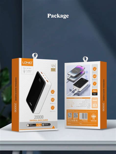 LDNIO PQ22 Universal Quick Charge Powerbank 20000mah OTC LK