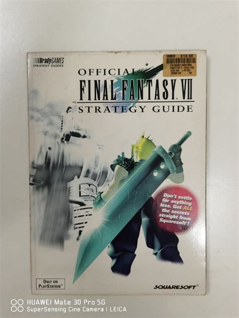 Final Fantasy Vii Walkthrough Guide Book Hobbies Toys Books