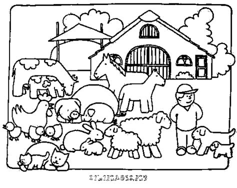 Coloriage Ferme Gratuit Animaux