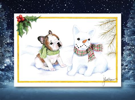 French Bulldog Christmas Cards, French Bulldog Holiday Cards, Stranger ...