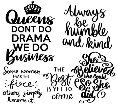 Women Empowerment Bundle Svg Motivational Svg Positive Quotes Svg