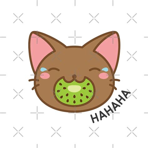 Kawaii Kiwi Cat By Richpaulo Redbubble