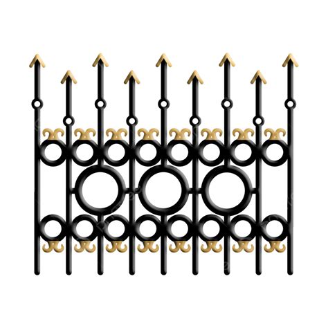 Iron Fence Clipart Hd Png Iron Fence Black Gold Fence Clipart Gate The Best Porn Website