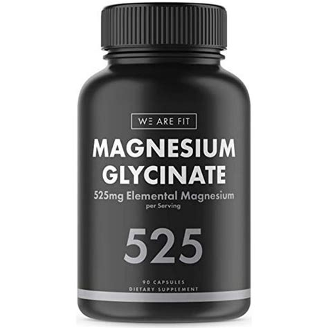 Magnesium Glycinate 525 Mg Elemental Complex 125 Dv High Absorption