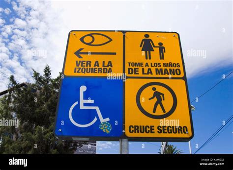 Street signs in Mexico City Stock Photo - Alamy