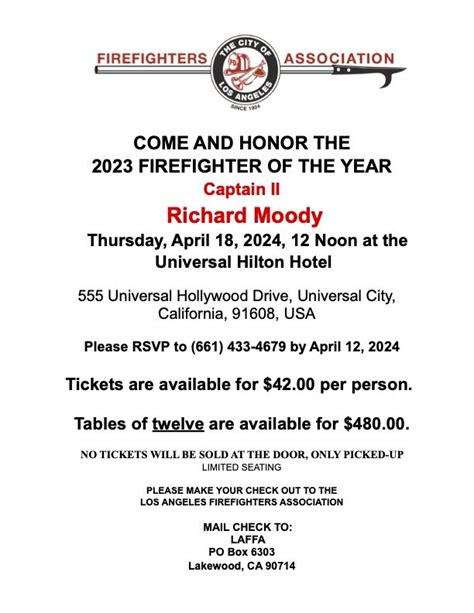 2023 Firefighter of the Year: Captain Richard Moody – Los Angeles ...