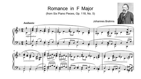 Brahms Romanze In F Major Op 118 No 5 Yevgeny Morozov Piano