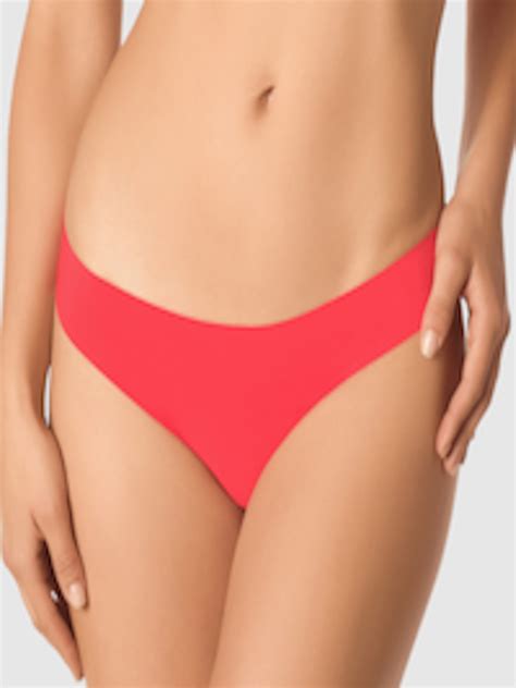 Buy La Senza Women Pink Solid Sexy No Show Thongs 11152312 0k9q