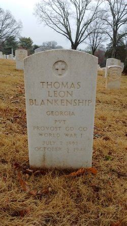 Thomas Leon Blankenship 1892 1948 Mémorial Find a Grave