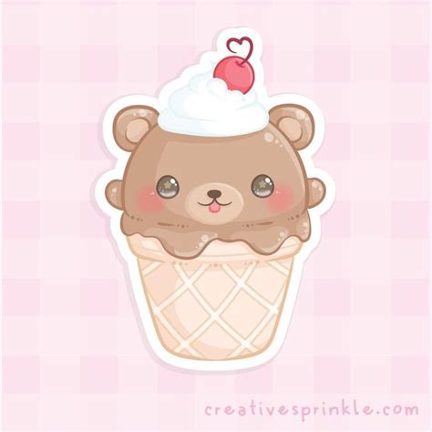 Cute Kawaii Ice Cream Drawing Cute Foto Kolekcija