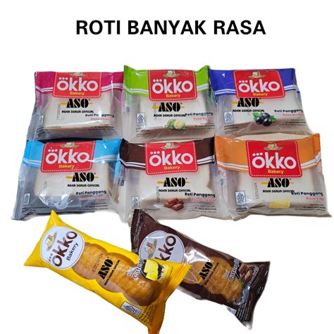 Jual ROTI PANGGANG OKKO 65gr BANYAK RASA Shopee Indonesia