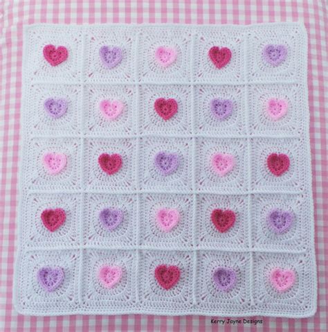 All Heart Blanket Crochet Pattern USA – Kerry Jayne Designs Ltd