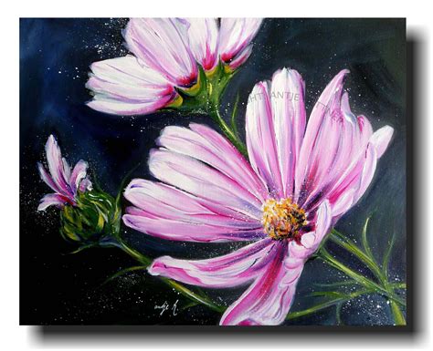 Luxus Blumen Bilder Gemalt Acryl