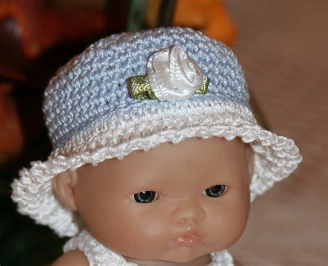 Pdf Pattern Crochet Inch Ltl Berenguer Baby Doll Dress Hat Etsy