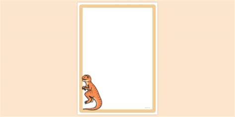 Free Baby T Rex Page Border Page Borders Twinkl