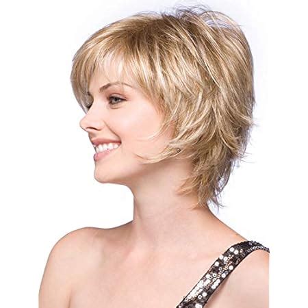 Amazon Short Blonde Pixie Cut Wigs For White Women Blonde Mixed