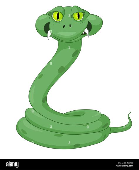 Cartoon Character Snake Stock Photo Alamy