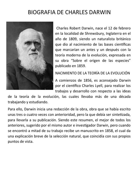 Biografia De Charles Darwin Pdf