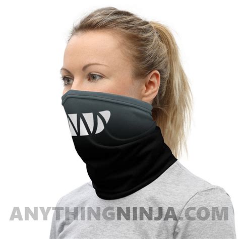 Evil Grin Face Mask Black Headband.