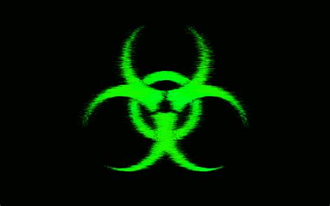 Sci Fi Biohazard Neon Green Spider Sign