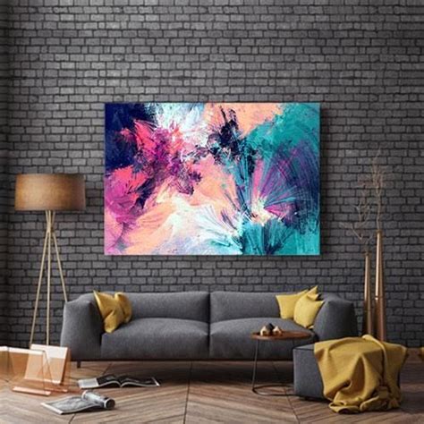 Multicoloured Abstract Canvas Print Textured Canvas Art, Abstract ...