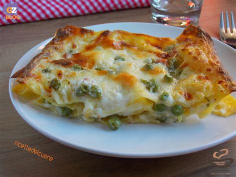 Lasagne Prosciutto Cotto Piselli E Provola By Ricettedelcuore