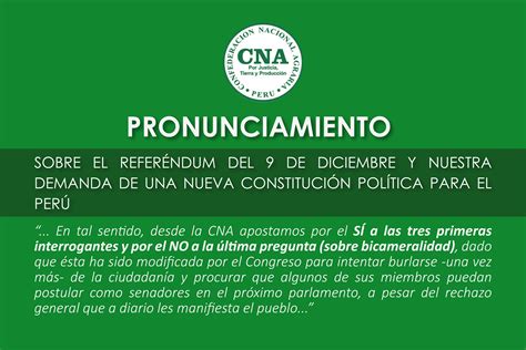 Pronunciamiento Sobre El Referéndum Del 9 De Diciembre Y Nuestra