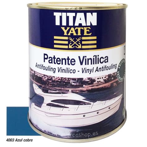 Patente Vinílica Titan Yate Embarcaciones patente para barcos azul