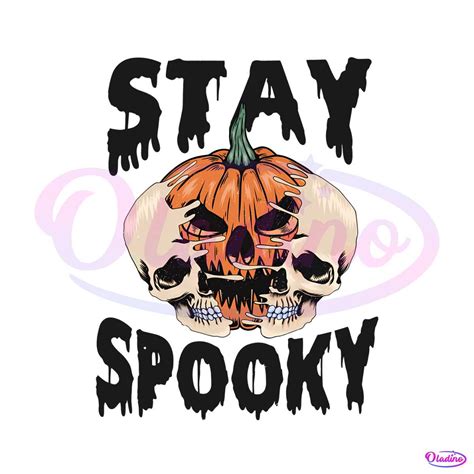 Retro Halloween Stay Spooky Pumpkin SVG Digital File