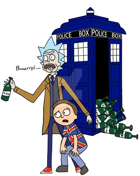 Rick And Morty Drwho Style By Fluffypocket On Deviantart