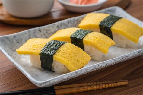 Tamago Sushi Japanese Egg Sushi Nigiri Recipes Net