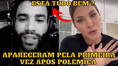 Gusttavo Lima E Andressa Suita Surgem Pela Primeira Vez Ap S Pol M Ca E