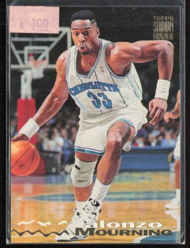 Topps Stadium Club Alonzo Mourning Charlotte Hornets Ebay