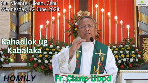 Fr Ciano Ubod Homily Kanus A Magsugod Ang Kahadlok Ug Kabalaka