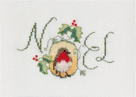 Cross Stitch Card Kit By Bothy Threads Noel Robin Card Making