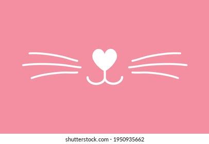 Vector Flat Cat Nose Over Royalty Free Licensable Stock Vectors