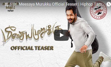 Hiphop Tamizha In Meesaya Murukku Official HD Teaser