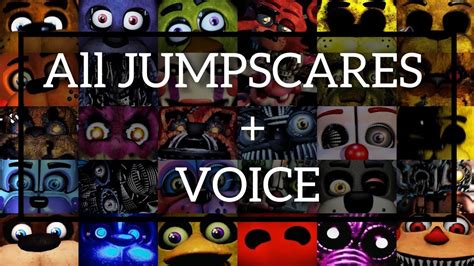 All JUMPSCARS VOICE IN UCN In JUST ONE VIDEO Ultra Custom Night All