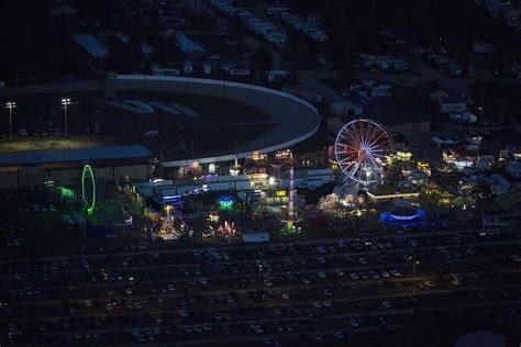 The Midland County Fair from above