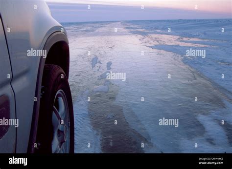 Ice road great slave lake hi-res stock photography and images - Alamy