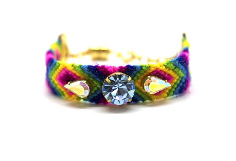 Friendship Bracelets embellished with crystals by Gypsies and Debutantes