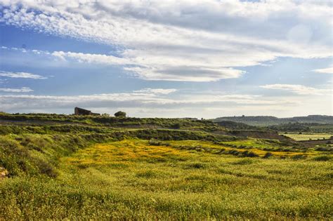 Images Spain Catalonia Nature Sky Grasslands Clouds X