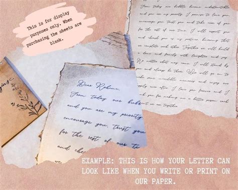 Diy Vintage Love Letter Set Long Distance Relationship T Etsy Uk