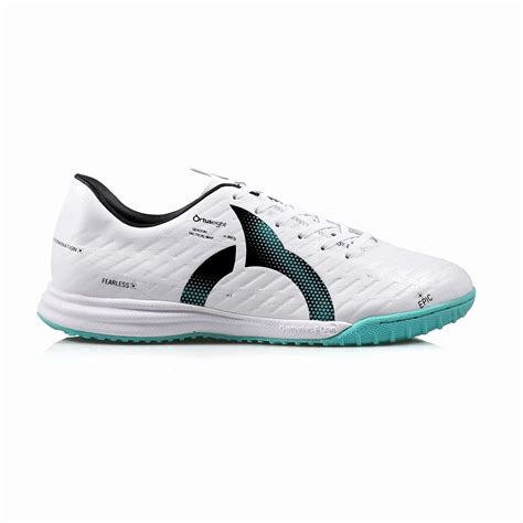 ortuseight futsal shoes solsticeforte  white teal blue shopee malaysia