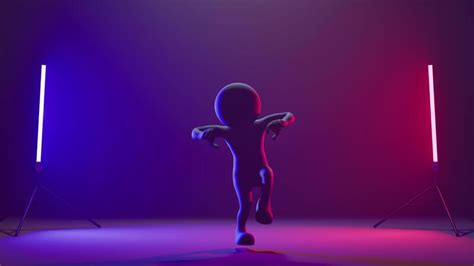 people dancing animation stock video footage