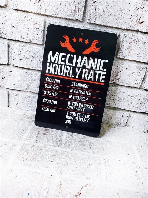 Mechanic Rules Metal Sign Indoor Outdoor Metal Signs Garage Etsy