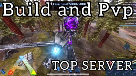 BUİLD AND TAME PVP TOP SERVER ARK MOBİLE YouTube