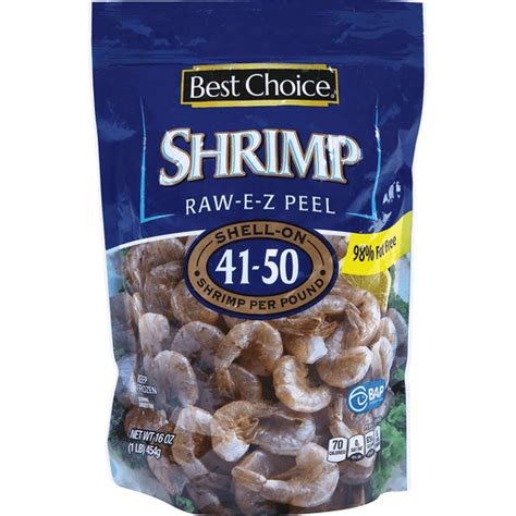 Best Choice Ez Peel Raw Shrimp 41 51 Ct Shrimp Scallops Price Cutter