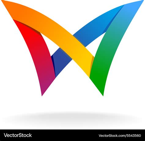 Colorful Rainbow Logo Royalty Free Vector Image